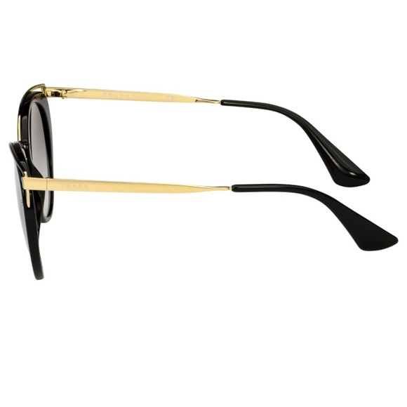 Prada Women’s Catwalk 66TS 1AB0A7 Sunglasses - Black/grey gradient - Picture 2 of 12